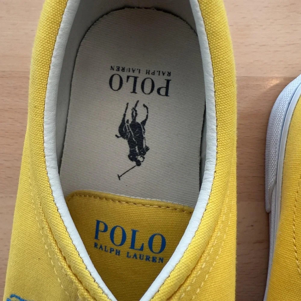Polo Ralph Lauren Faxon X Shoes‎ Mens Size 9 Canvas Low Top Casual Sneakers